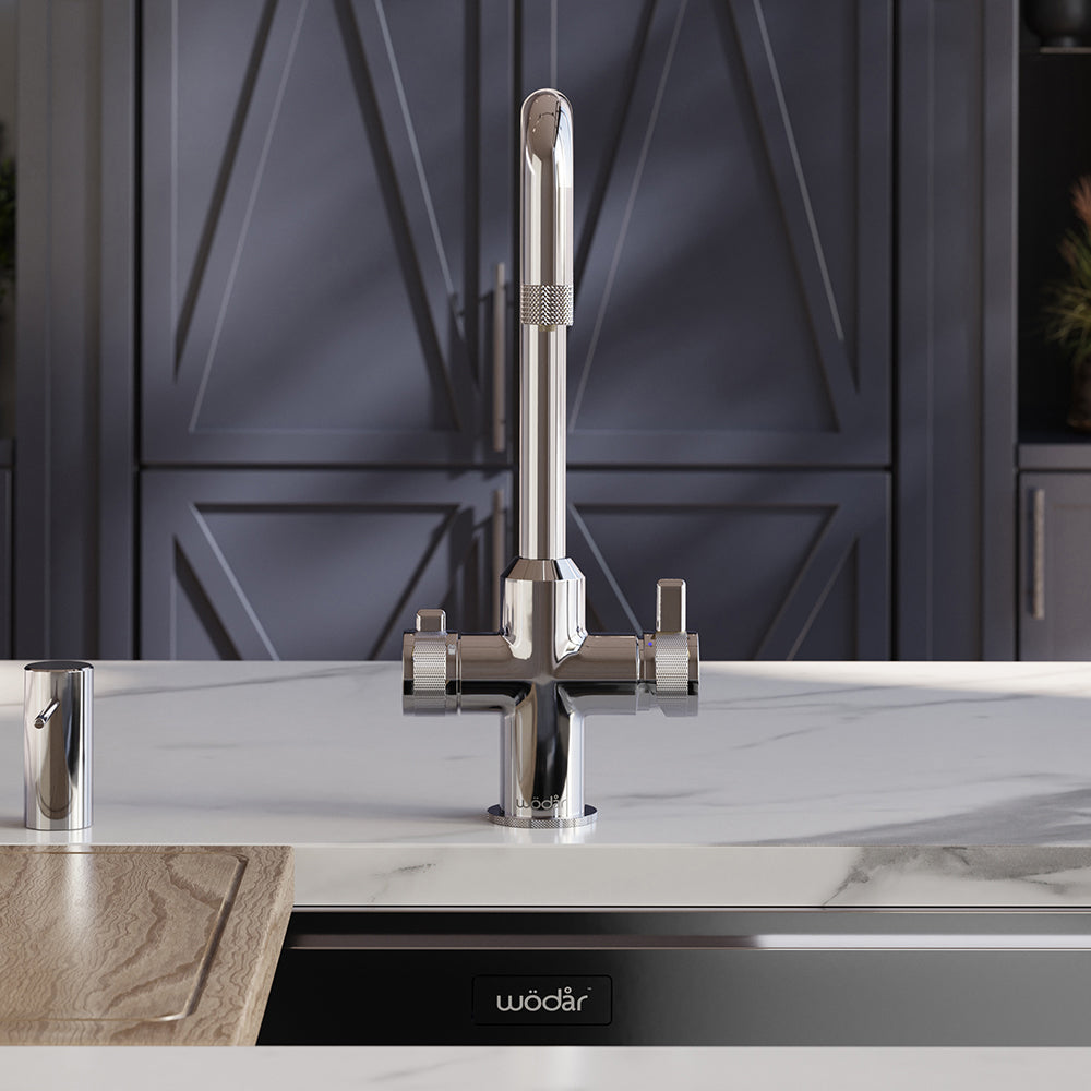 Design+ Square 4 in 1 Chrome Boiling Hot Water Tap